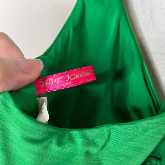 Betsey Johnson Swim Kelly Green Retro Swim Cover Dress M-L - Picture 5 of 9
